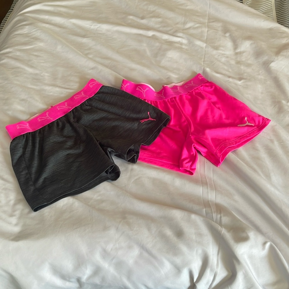 Puma Kids Bottoms Black and Pink